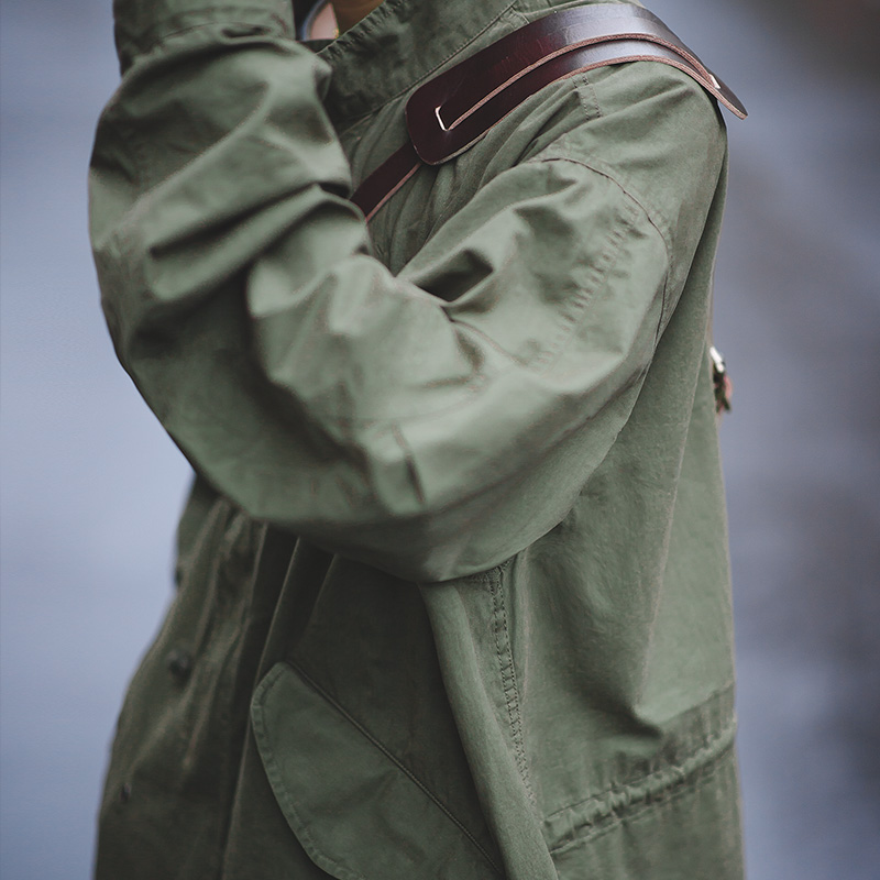 Maden-Men-s-Vintage-M51-Fishtail-Army-Green-And-Camel-Trench-Coat-Woven-Waist-Rope-Mid-3.jpg