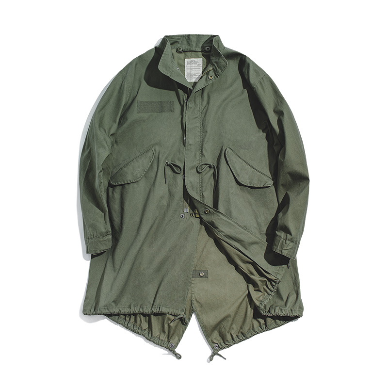 Maden-Men-s-Vintage-M51-Fishtail-Army-Green-And-Camel-Trench-Coat-Woven-Waist-Rope-Mid-4.jpg